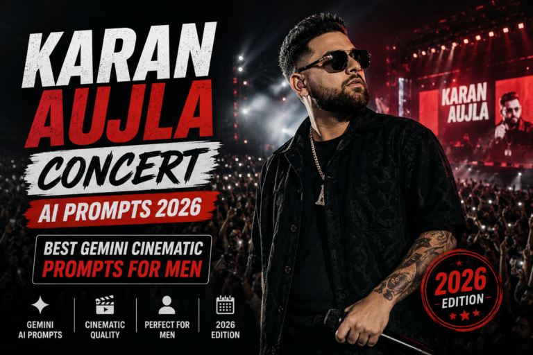 Karan Aujla Concert AI Prompts 2026 | Best Gemini Cinematic Prompts for Men