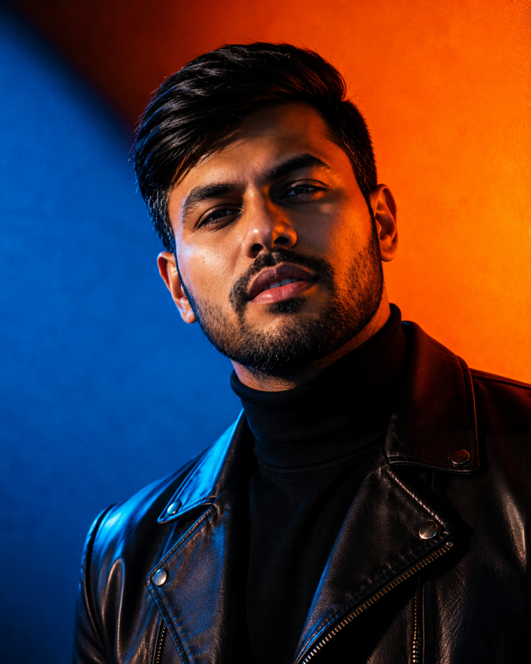 Fitted Black Leather Jacket