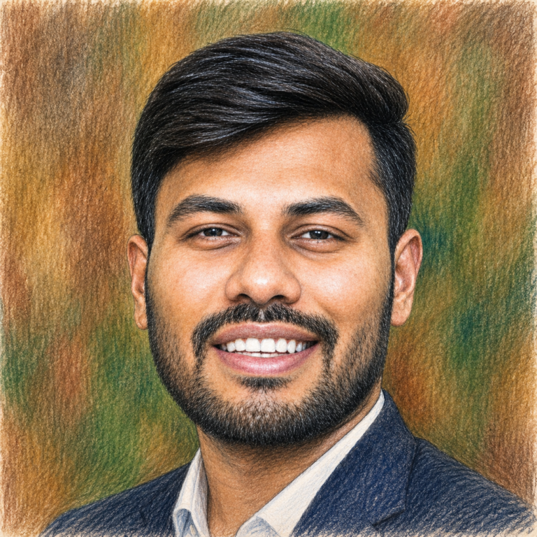 colored-pencil portrait illustration