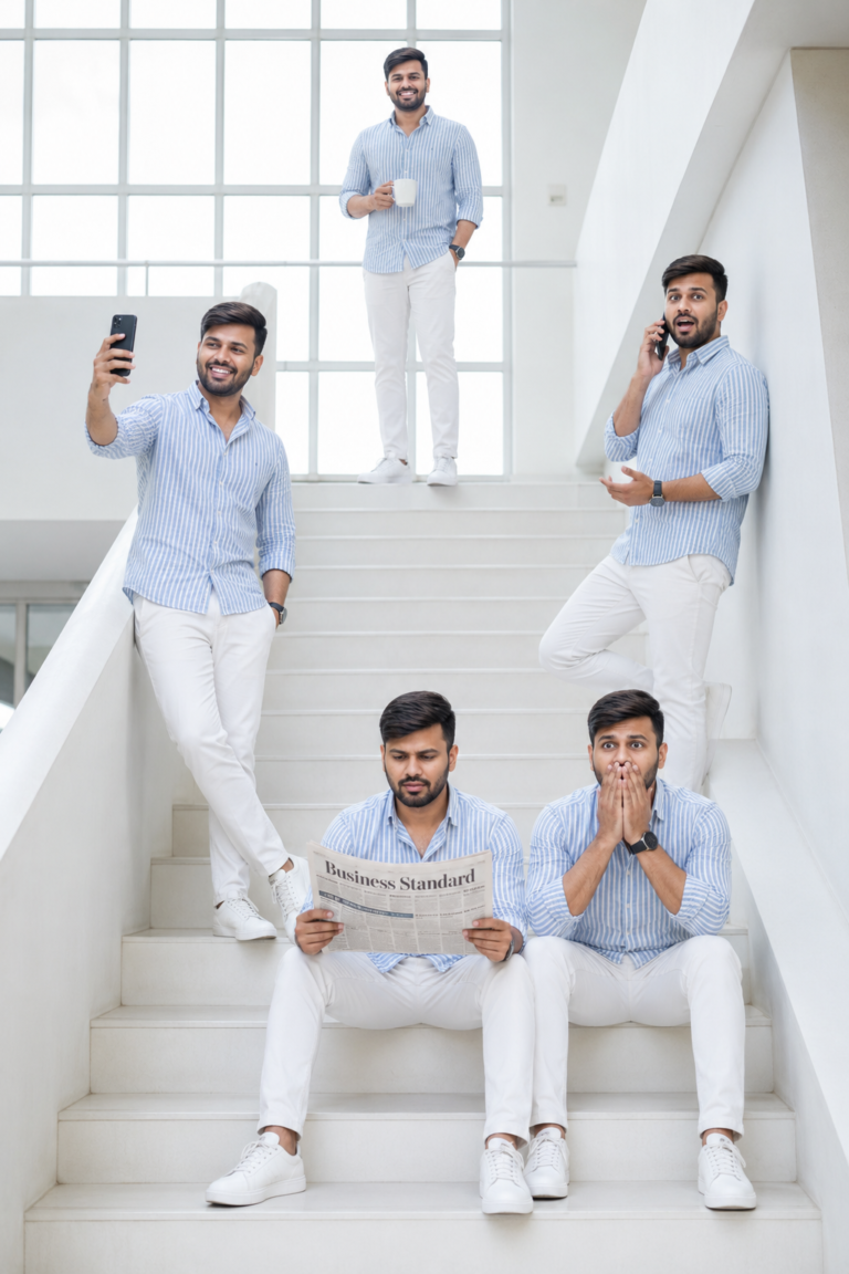Single Person Cloned Five Times