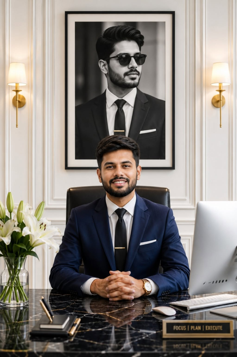 cinematic executive portrait